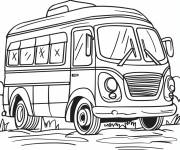 Coloriage Mini bus