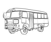 Coloriage Minibus des années 70's