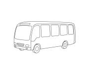 Coloriage Minibus gratuit