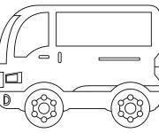 Coloriage Minibus pour enfants