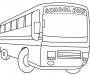 Coloriage Minibus scolaire