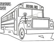Coloriage Mod&egrave;le classique du bus scolaire