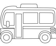 Coloriage Mod&egrave;le &Eacute;moji de bus