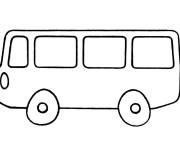 Coloriage Petit bus simple