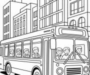 Coloriage Photo d'un bus