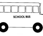 Coloriage et dessins gratuit School bus en vecteur à imprimer