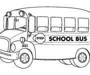 Coloriage Transport scolaire