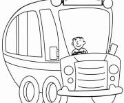 Coloriage et dessins gratuit Un bus scolaire diff&egrave;rent à imprimer