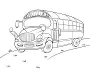 Coloriage Un vieux bus