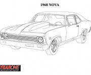 Coloriage Camaro 1968 Nova
