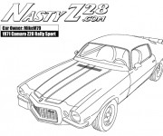 Coloriage Camaro 1971