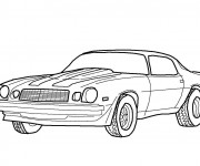 Coloriage et dessins gratuit Camaro classique à imprimer