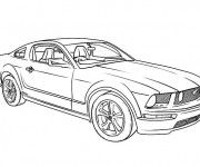 Coloriage Camaro coup&eacute; 1970