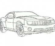 Coloriage et dessins gratuit Camaro facile à imprimer