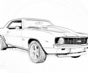 Coloriage Camaro modèle 1969