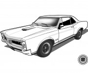 Coloriage Chevrolet Camaro GTO