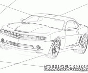 Coloriage Chevrolet Camaro SS stylisé