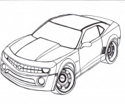 Coloriage Modèle Camaro de  Chevrolet