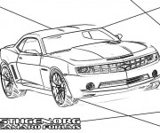 Coloriage Nouveau mod&egrave;le de Chevrolet Camaro