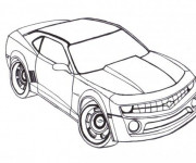 Coloriage Voiture Camaro à colorier