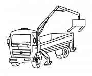 Coloriage Camion Benne