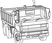Coloriage Camion Benne Scania