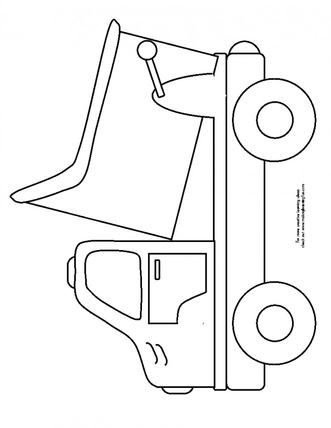 Coloriage Camion Benne gratuit à imprimer liste 40 à 60