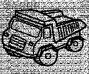 Coloriage et dessins gratuit Camion Benne vecteur à imprimer