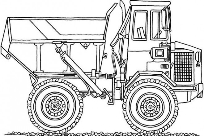 Coloriage Décoration de camion remorque dessin gratuit à ...