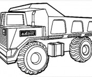 Coloriage Un Camion Benne Tonka facile