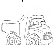 Coloriage Un Camion remorque Berliet