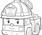 Coloriage Camion Pompier Fireman Lego City