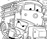 Coloriage Camion Pompier Flash Mcqueen