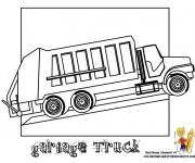 Coloriage et dessins gratuit Camion Poubelle à compléter à imprimer