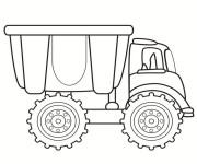 Coloriage et dessins gratuit Camion simple à imprimer