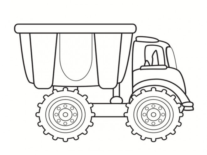 Coloriage Camion Poubelle gratuit à imprimer