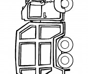 Coloriage Un Camion Poubelle en ligne