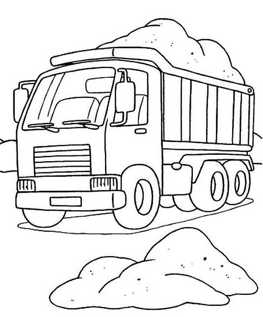 Coloriage Camion en ligne dessin gratuit à imprimer