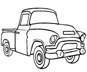 Coloriage Camionnette 14