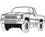 Coloriage Une Voiture Pick Up