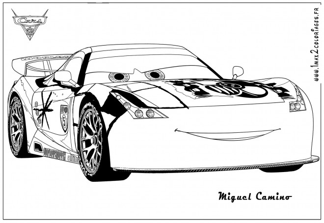 Coloriage De Cars Gratuit