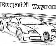 Coloriage Automobile Bugatti de Luxe