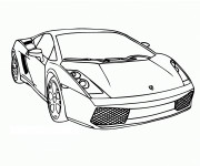 Coloriage Car de sport