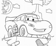 Coloriage Car Flash aimable