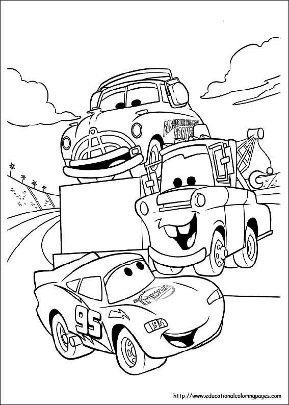 Coloriage et dessins gratuits Cars 2 Flash et Martin à imprimer