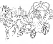 Coloriage et dessins gratuit Carrosse de Barbie à imprimer