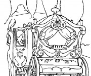 Coloriage et dessins gratuit Carrosse de Cendrillon Disney à imprimer