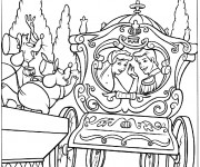 Coloriage et dessins gratuit Carrosse mariage à imprimer