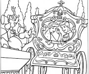 Coloriage Carrosse mariage