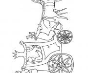 Coloriage et dessins gratuit Carrosse Princesse à imprimer